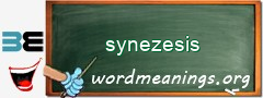 WordMeaning blackboard for synezesis